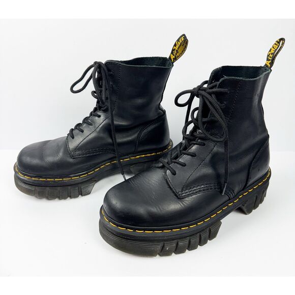 Dr. Martens Women's Audrick 8-Eye Boot Size 9 Black Chunky - Picture 3 of 7